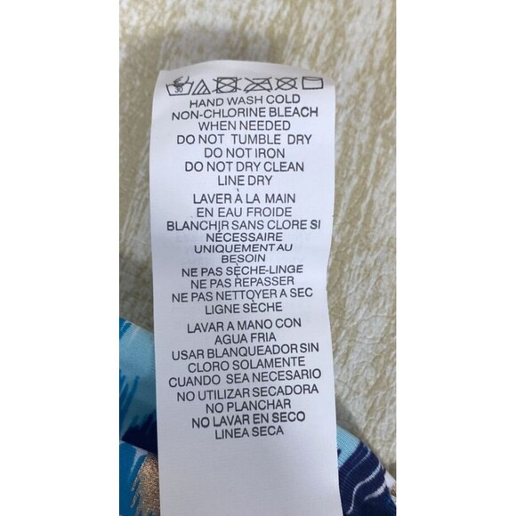 NWT La Blanca Womens Sz 22W Shirred Tummy Control Band Bikini Bottoms Aquamarine - Picture 4 of 7